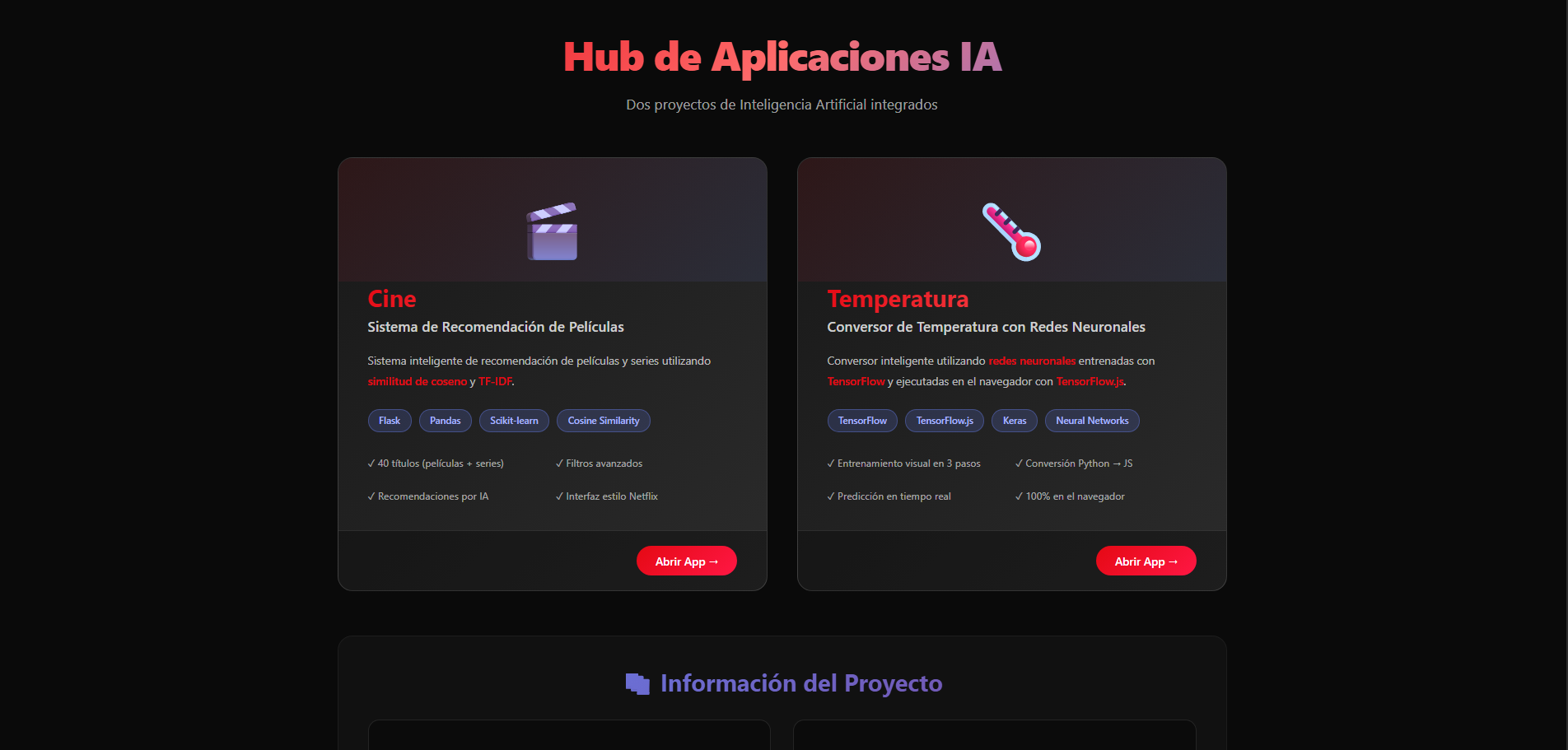 Hub de Aplicaciones IA